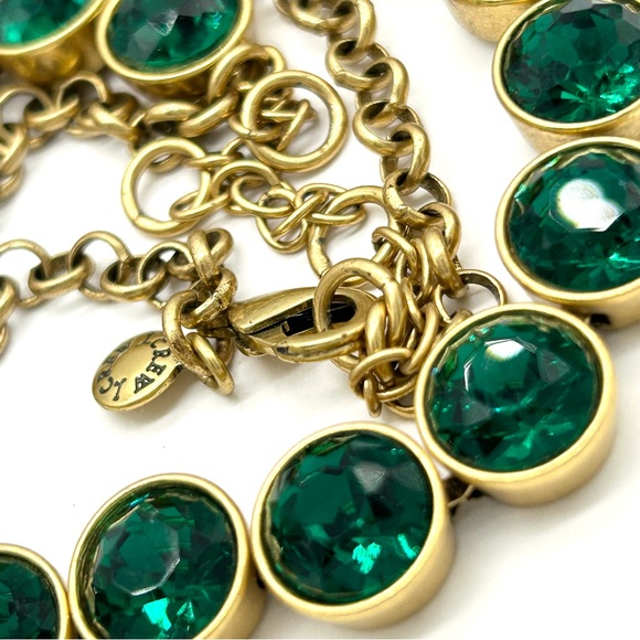 J. Crew Emerald Green Brulee Necklace - Picture 3 of 4